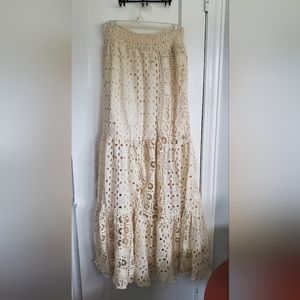 COPY - Venus Cotton Eyelet Maxi Skirt